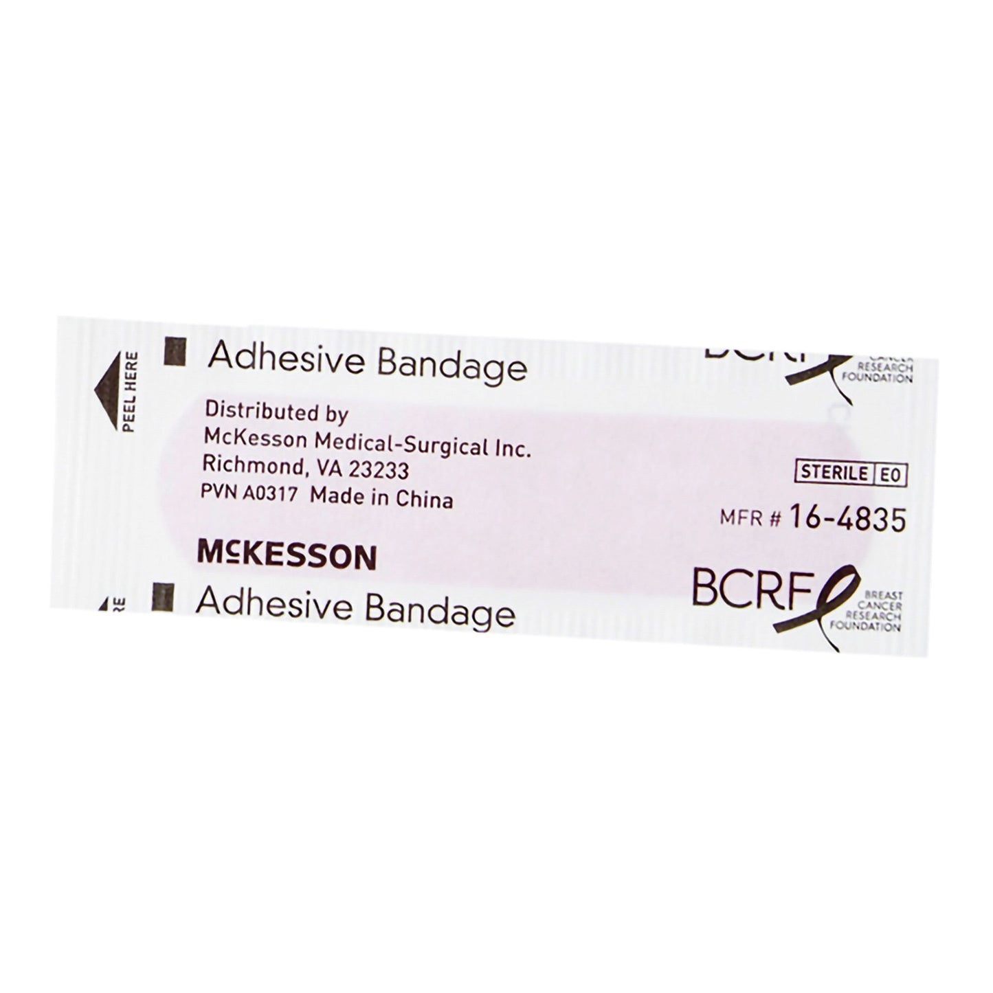 McKesson Pink Adhesive Strip, 3/4 x 3 Inch