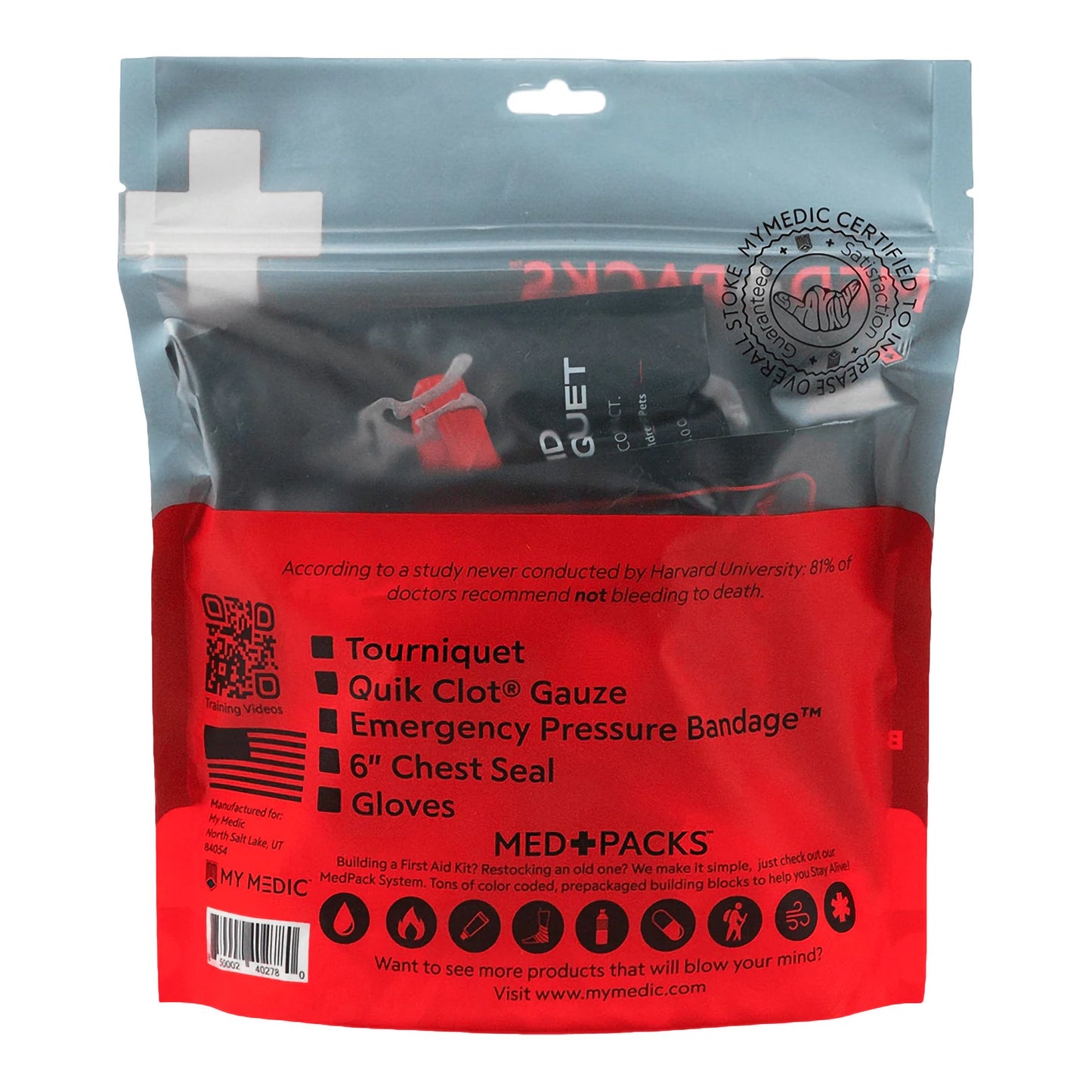 Med Packs™ First Aid Kit to Stop Bleeding – Emergency Supplies in Portable Pouch