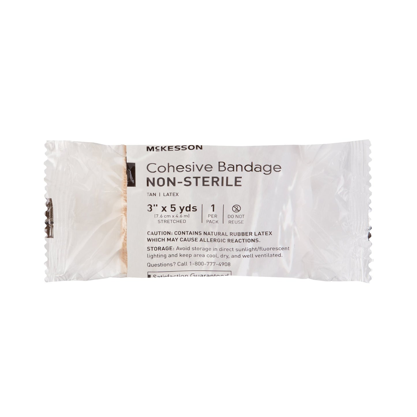 McKesson Self-adherent Closure Cohesive Bandage, 3 Inch x 5 Yard