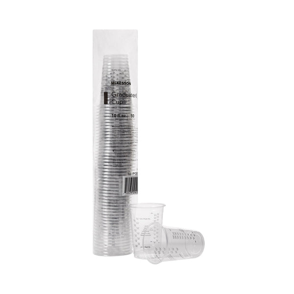 McKesson Graduated Drinking Cup, 10 oz., Clear