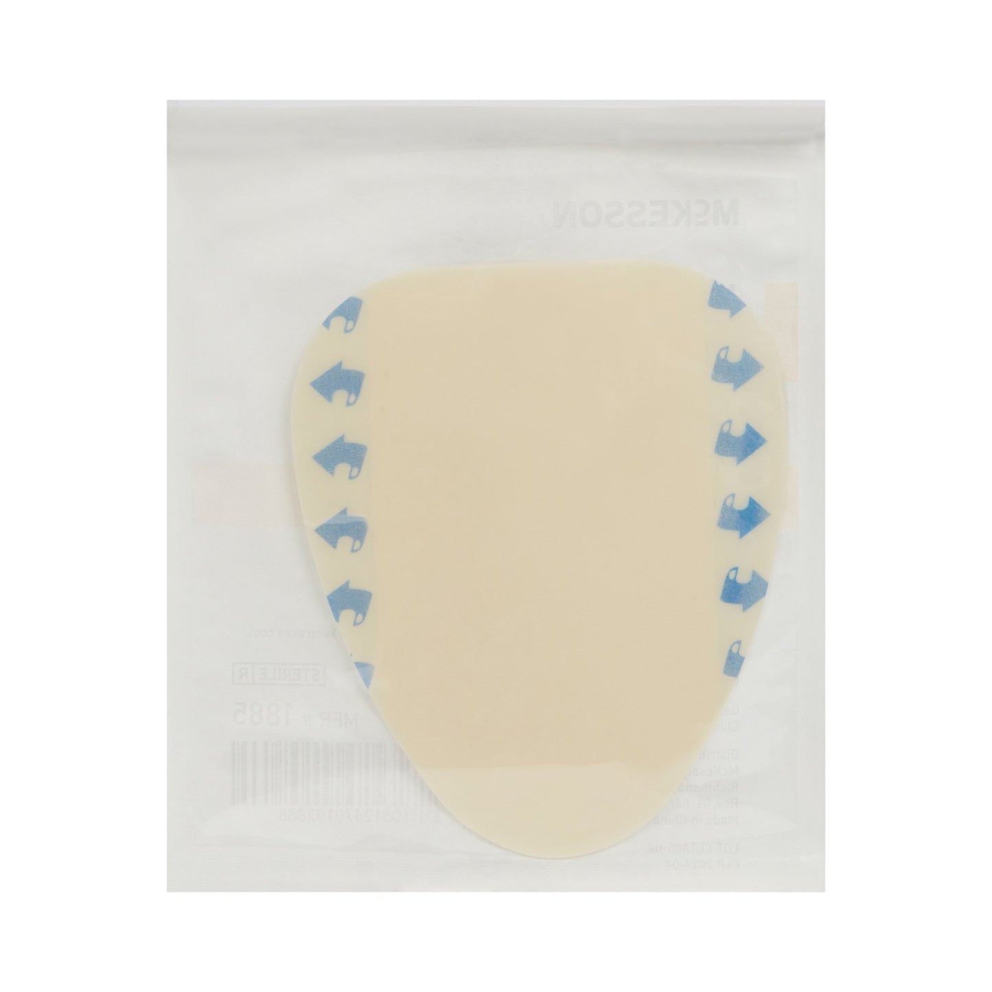 McKesson Hydrocolloid Dressing, 6 x 7 Inch Sacral