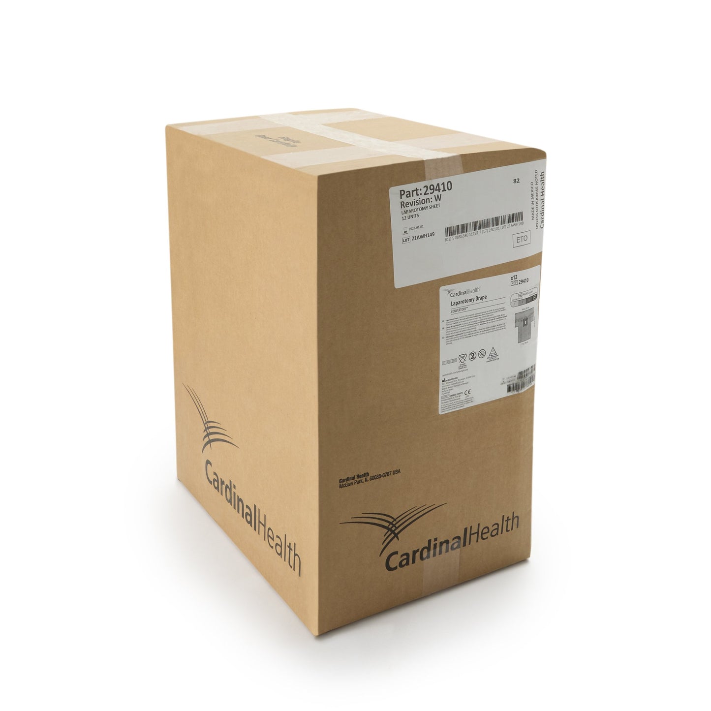Cardinal Health™ Sterile Laparotomy Abdominal Drape, 100 x 77 x 122 Inch
