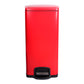 McKesson Red Square Step-On Trash Can, 8 gallon