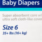 Curity™ Unisex Baby Diapers, Heavy Absorbency, Disposable, Size 6, 35+ lbs