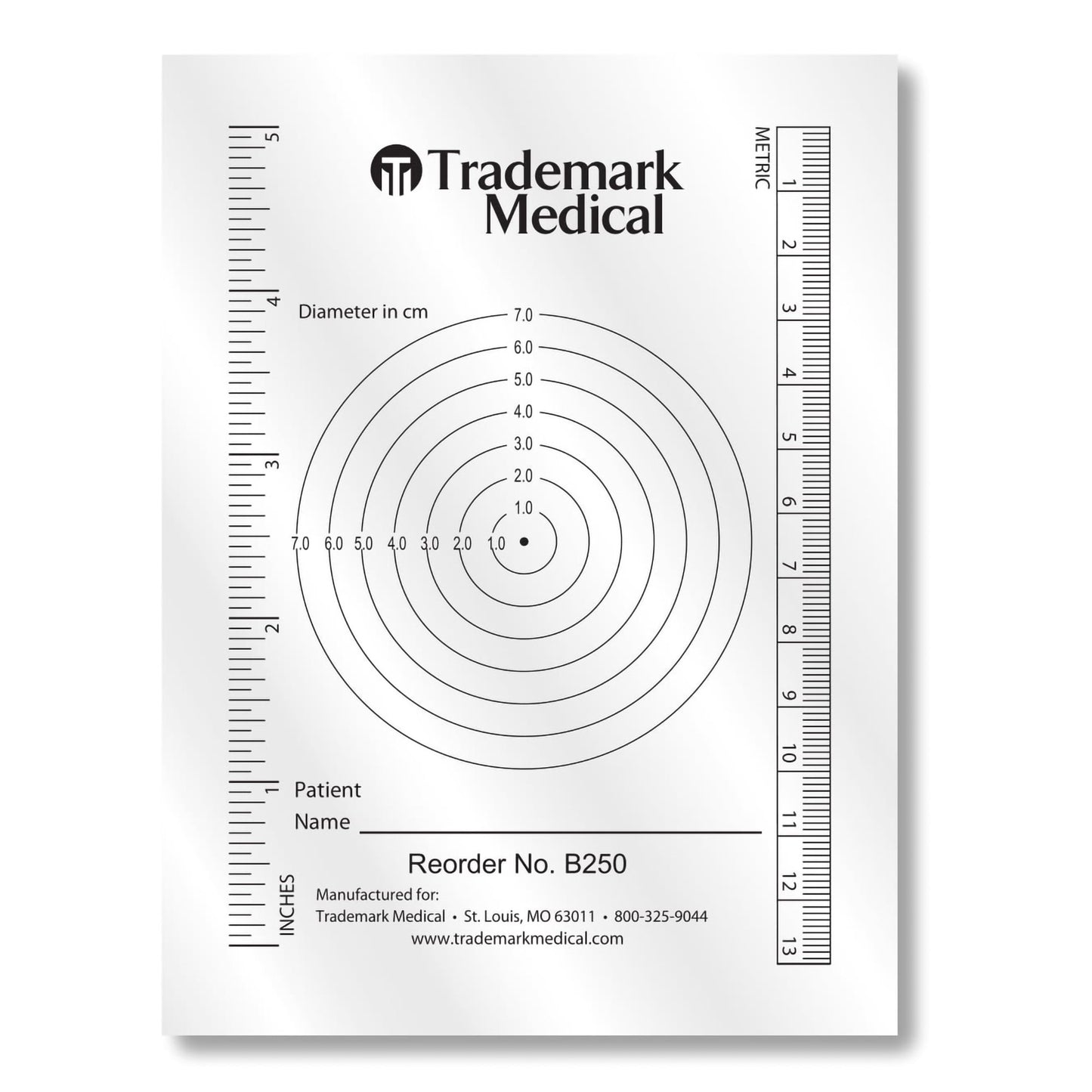 Trademark Medical Wound Measuring Guide