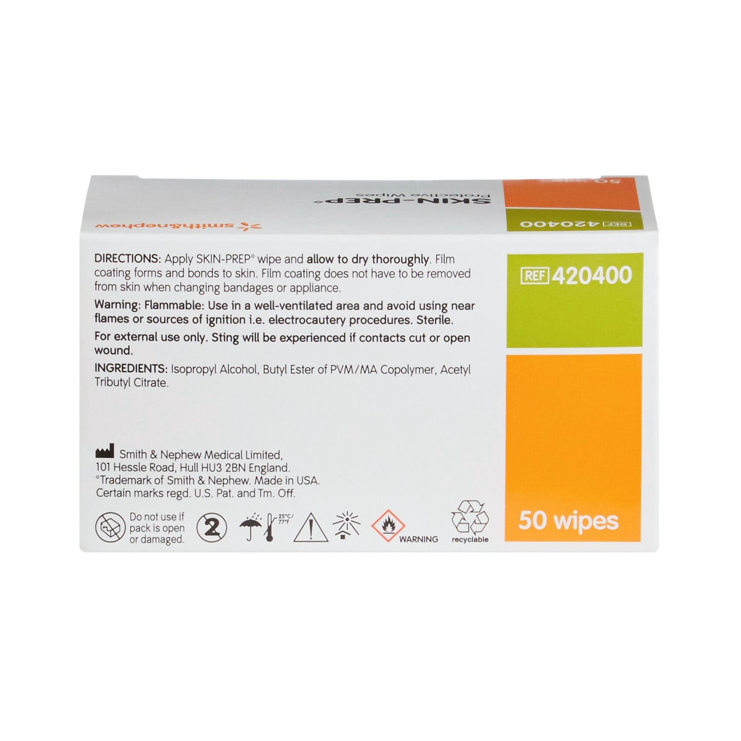 Smith and Nephew Skin-Prep Skin Barrier Wipe, Individual Packet, nonsterile