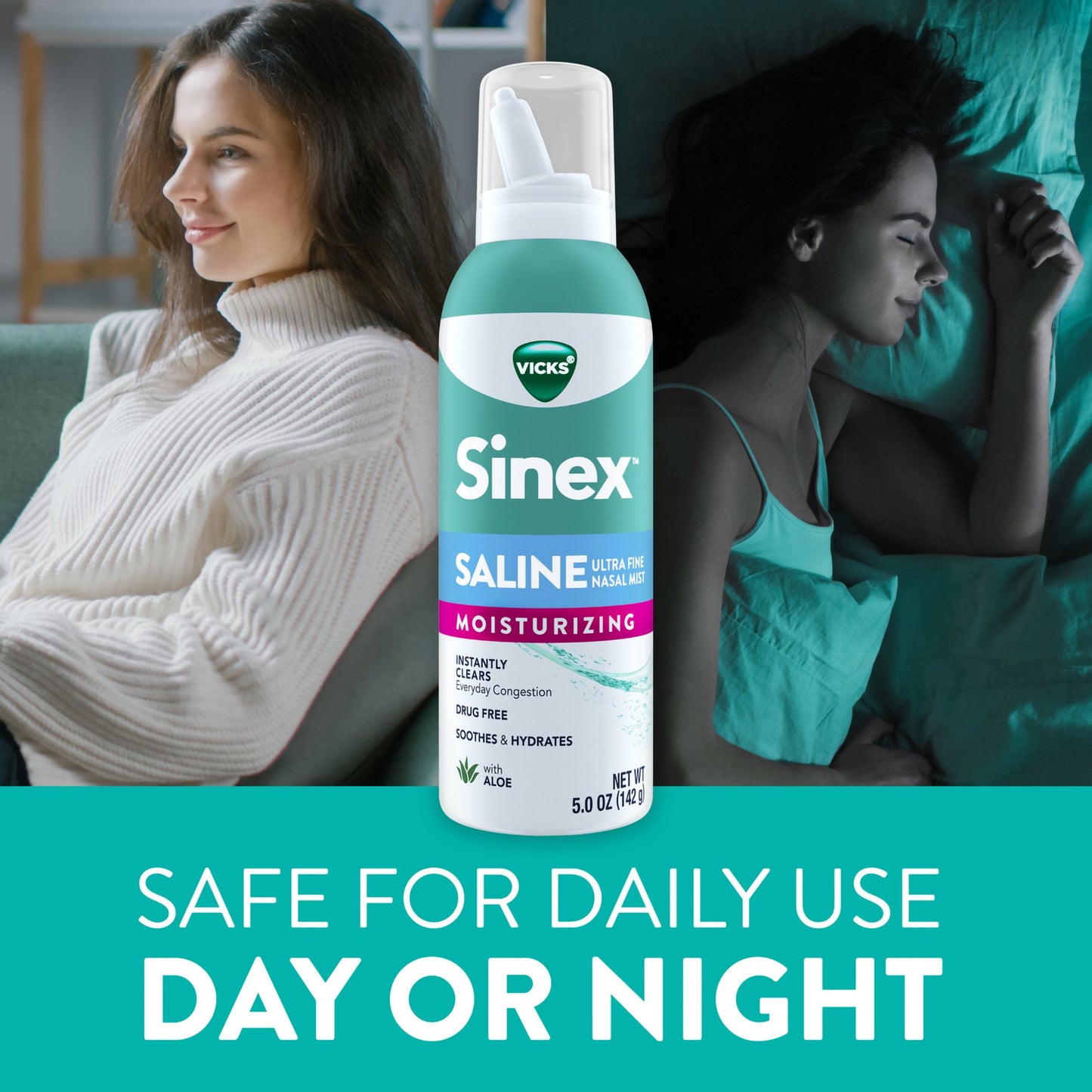 Sinex Saline Ultra Fine Nasal Mist Moisturizing with Aloe
