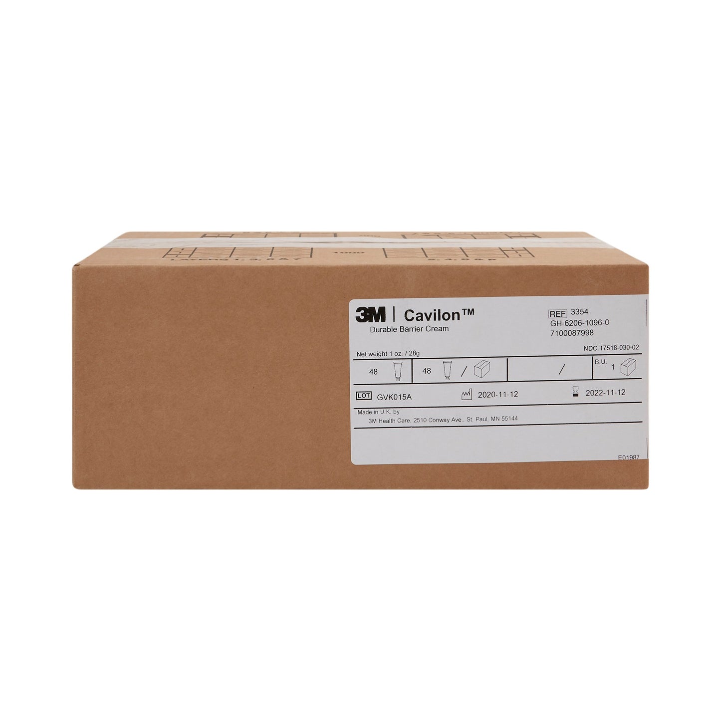 3M Cavilon™ Skin Protectant, Unscented Cream, 28 Gram Tube