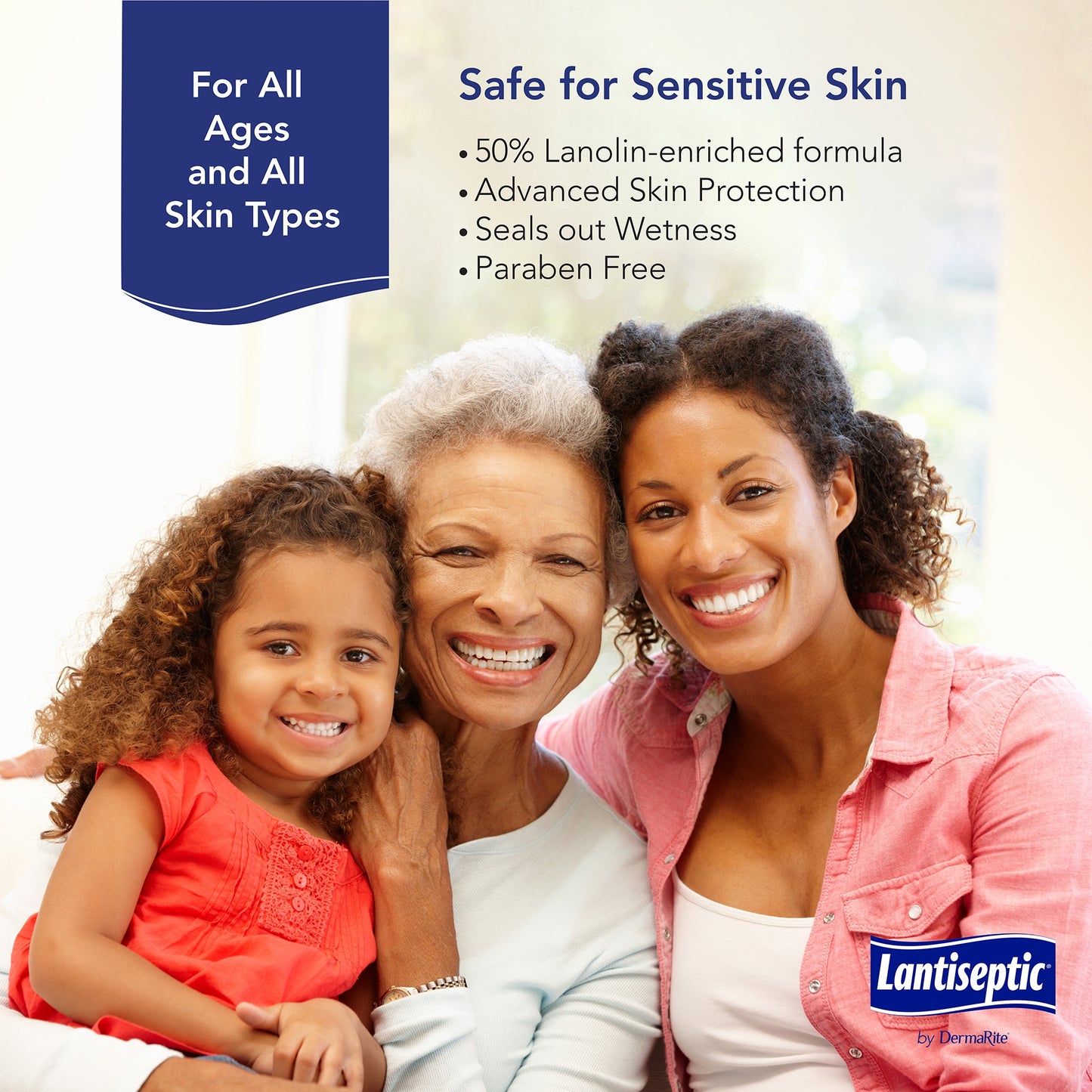 Lantiseptic® Dry Skin Therapy Moisturizer Cream, 4-ounce tube