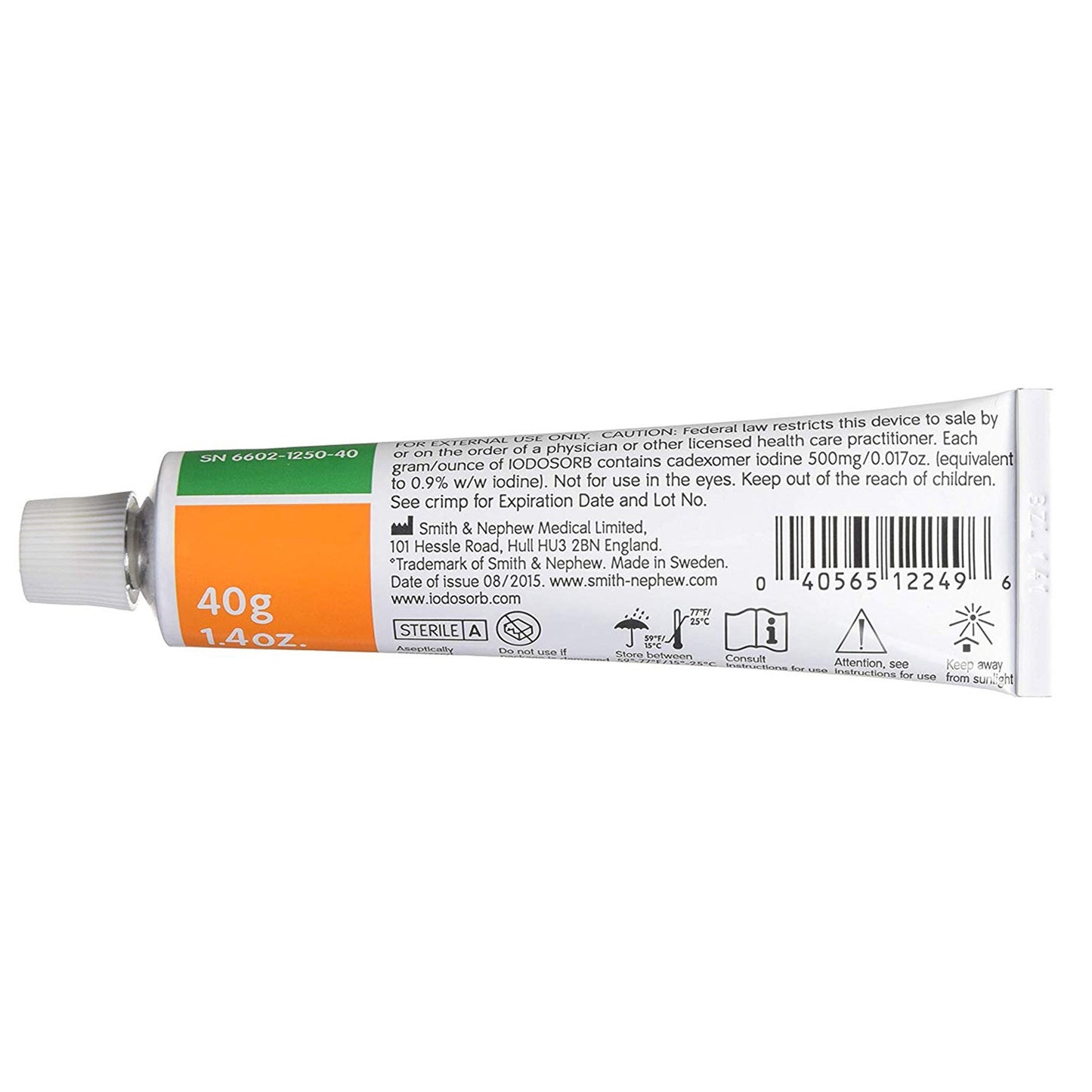 Iodosorb Antimicrobial Wound Gel, 40-gram tube