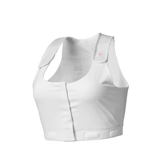 Larissa™ Post-Surgical Bra, White, Queen Size