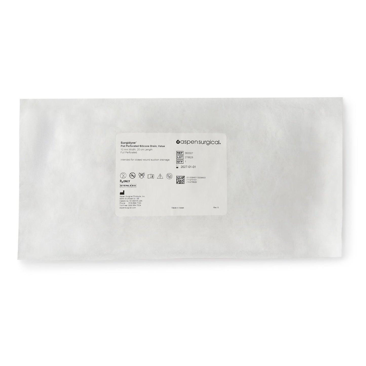 McKesson Wound Drain Tube, 10 Fr., 20-centimeter Length