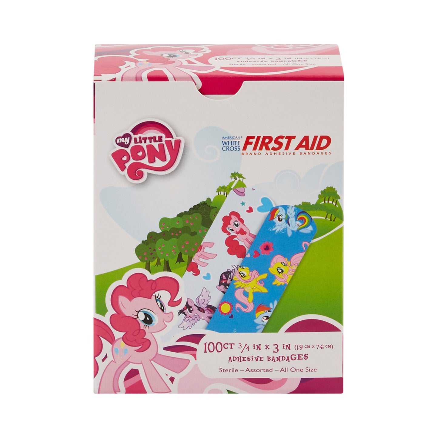 American® White Cross Stat Strip® My Little Pony Kid Design Adhesive Strip