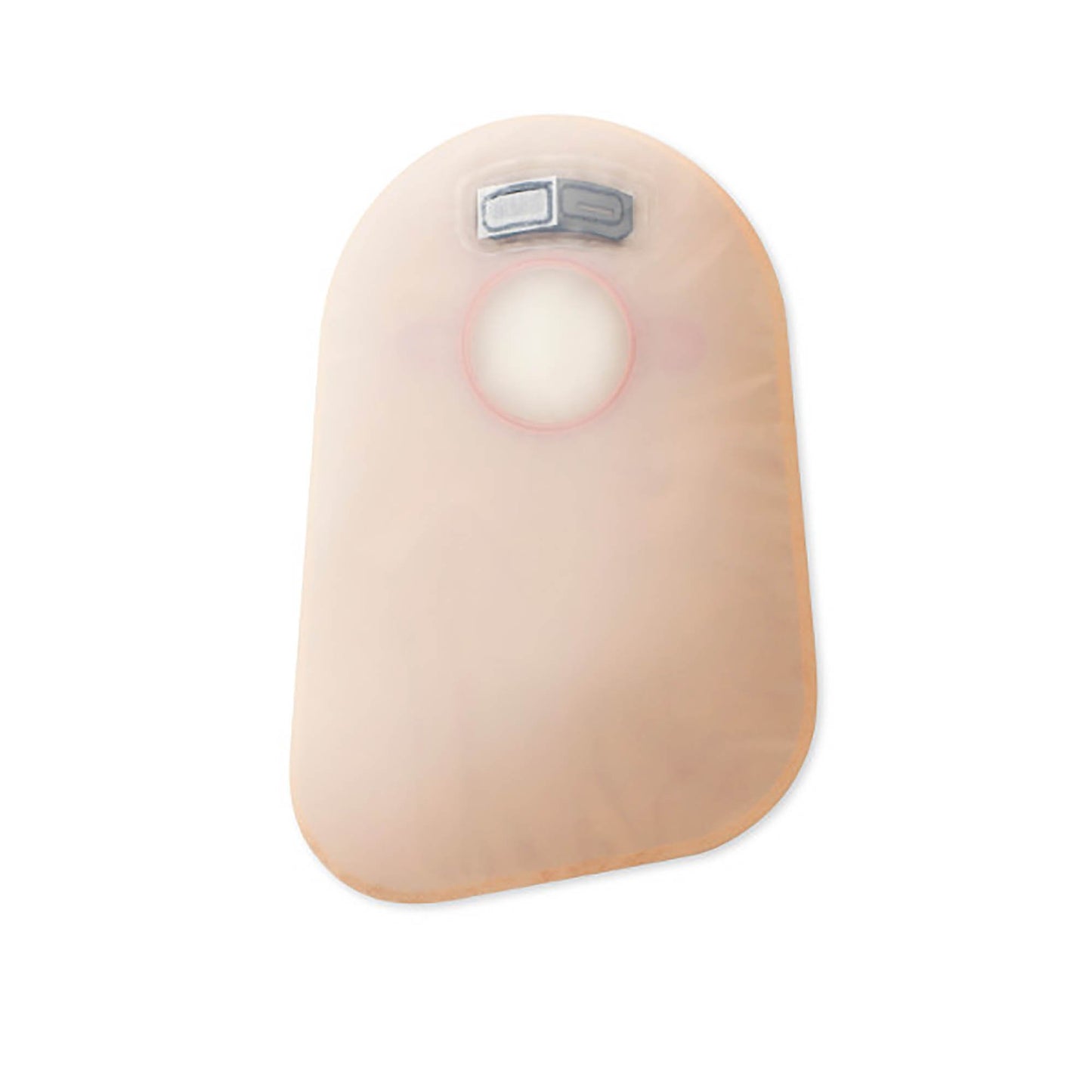 New Image™ 2-Piece Transparent Ostomy Pouch, Pre-cut to Fit 57 mm Stoma, Red