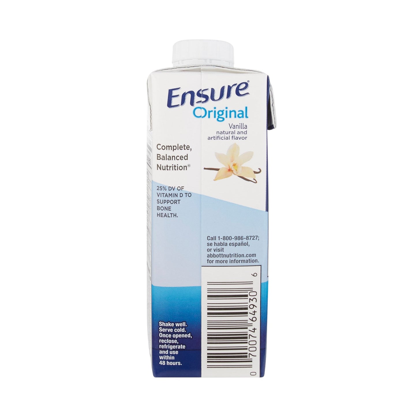 Ensure® Original Therapeutic Nutrition Shake, Vanilla, 8-ounce carton