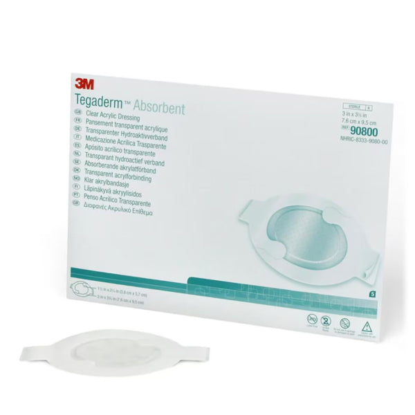 TEGADERM ACRYLIC OVAL 3X3 3/4" (10/BX 4BX/CS)