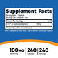 Cap 5-Htp 100Mg (240/Bt 12Bt/Cs)