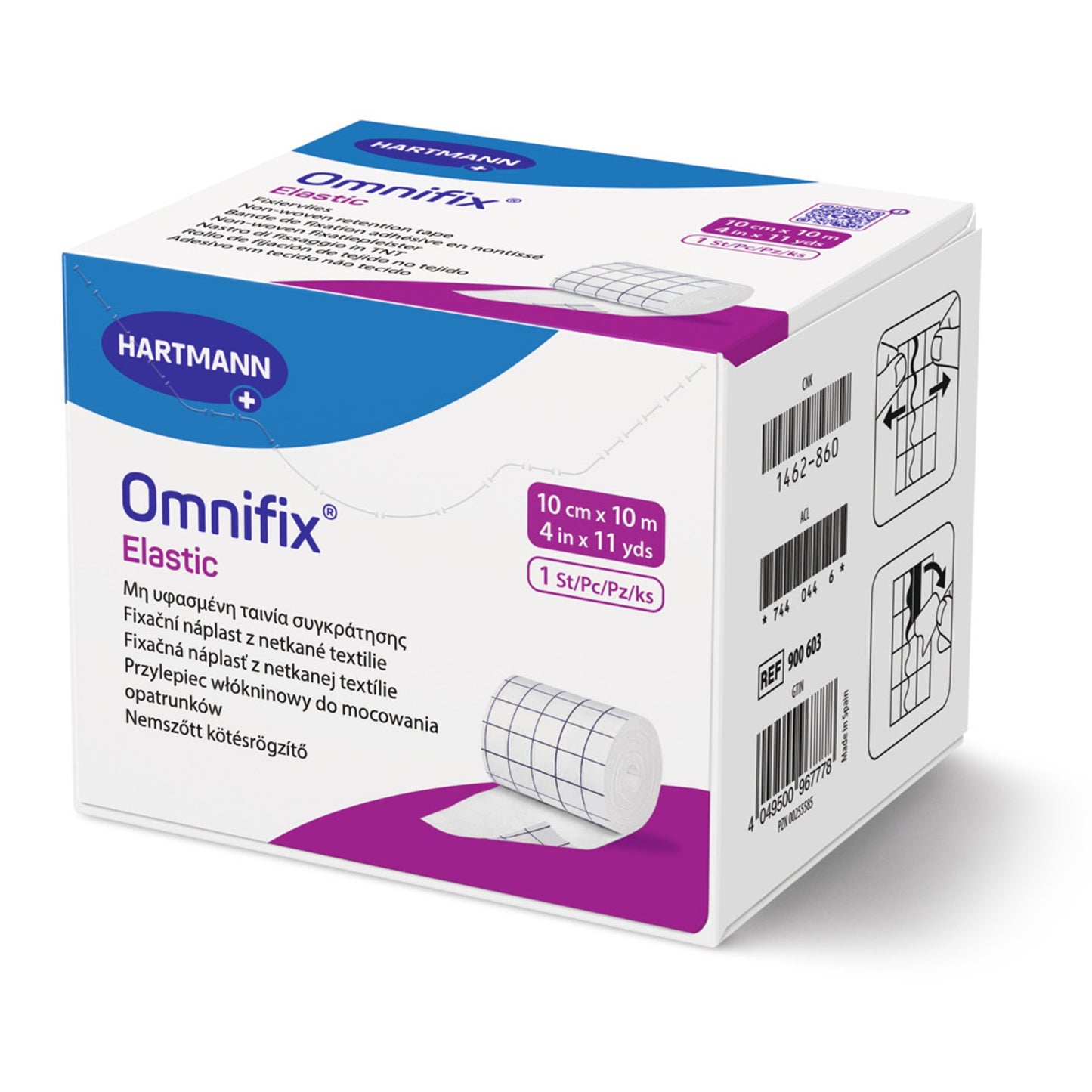 Omnifix® Nonwoven Dressing Retention Tape, 4 Inch x 10 Yard, White