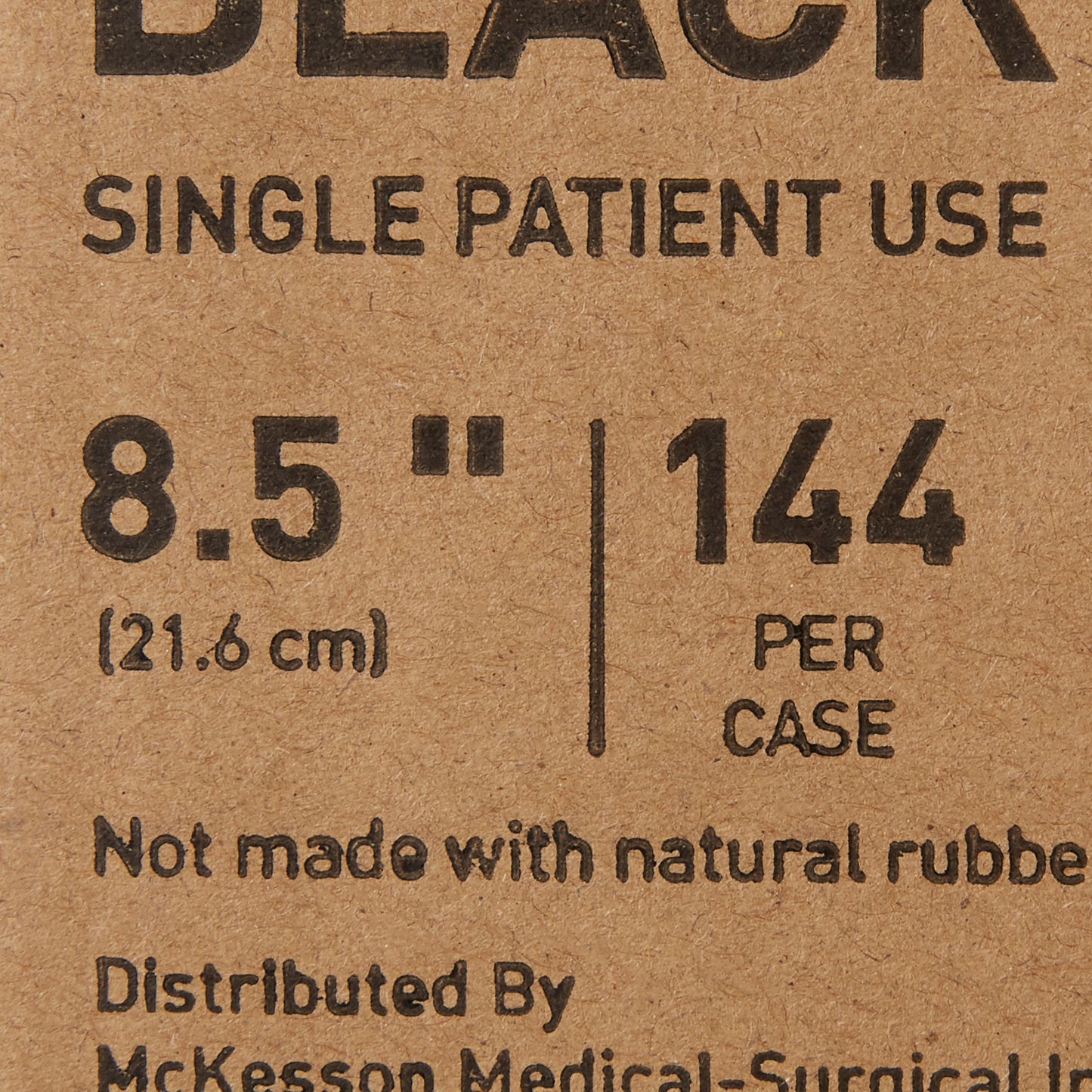 McKesson Handle Comb, Plastic, Black, 8.5-Inch Length