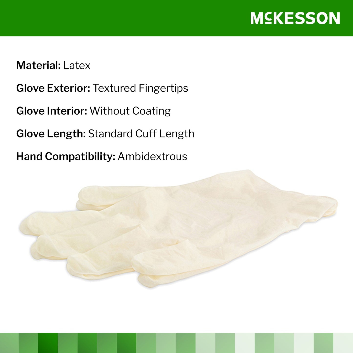 McKesson Confiderm® CL Latex Exam Glove, Large, Ivory