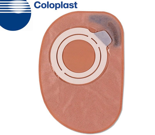 Assura® 2-Piece Closed End Opaque Colostomy Pouch, Blue Match