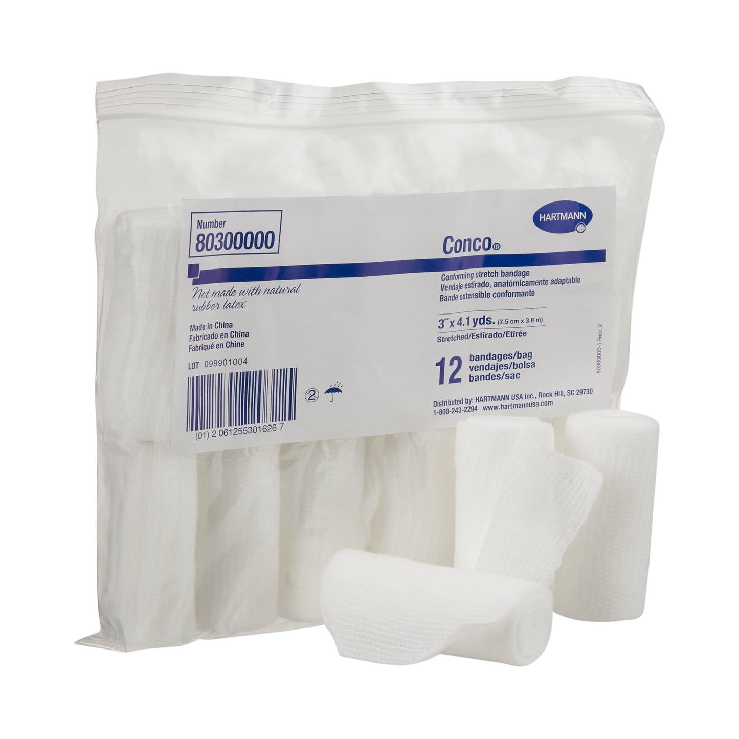 Conco® Conforming Bandage, 3 Inch x 4-1/10 Yard, 1-Ply