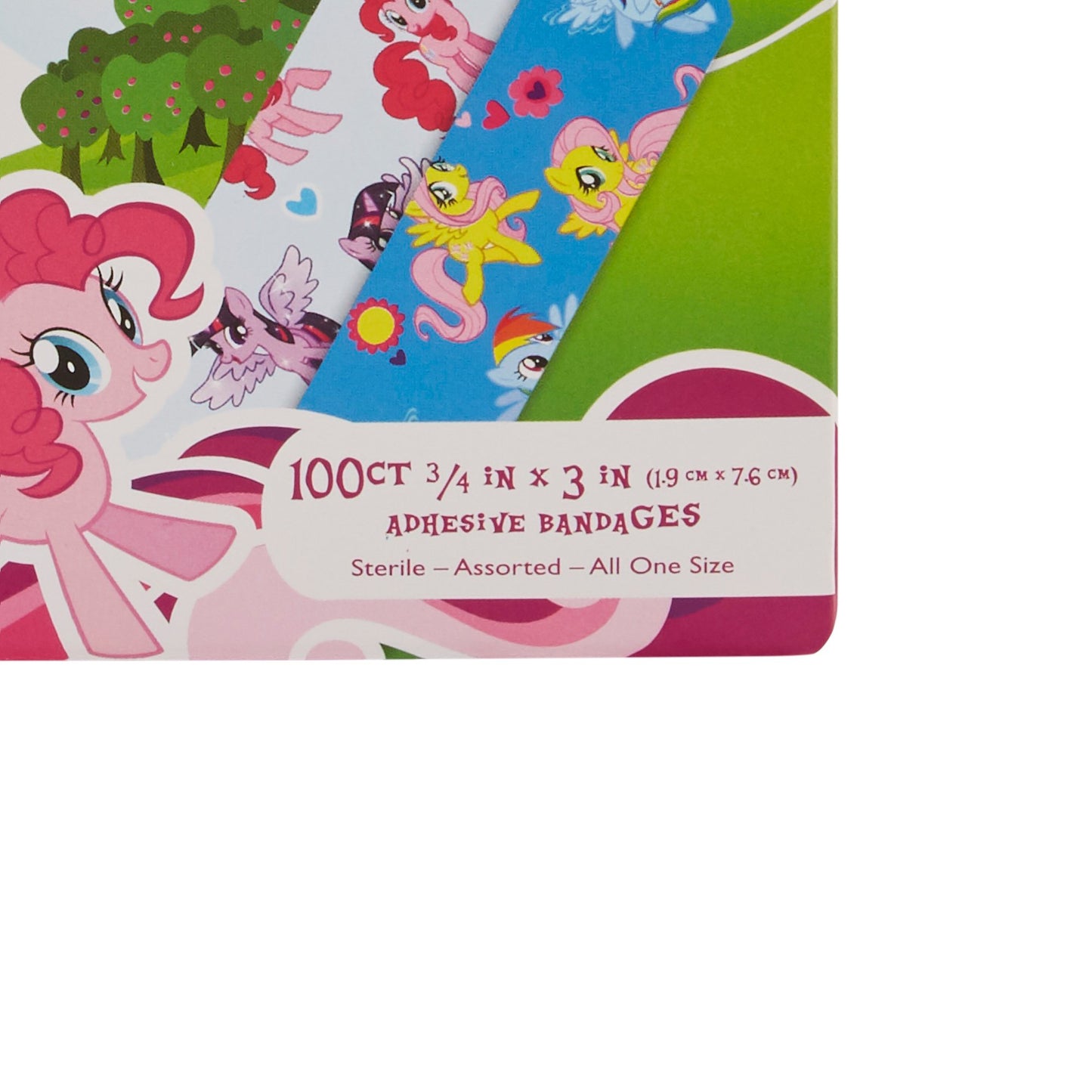 American® White Cross Stat Strip® My Little Pony Kid Design Adhesive Strip