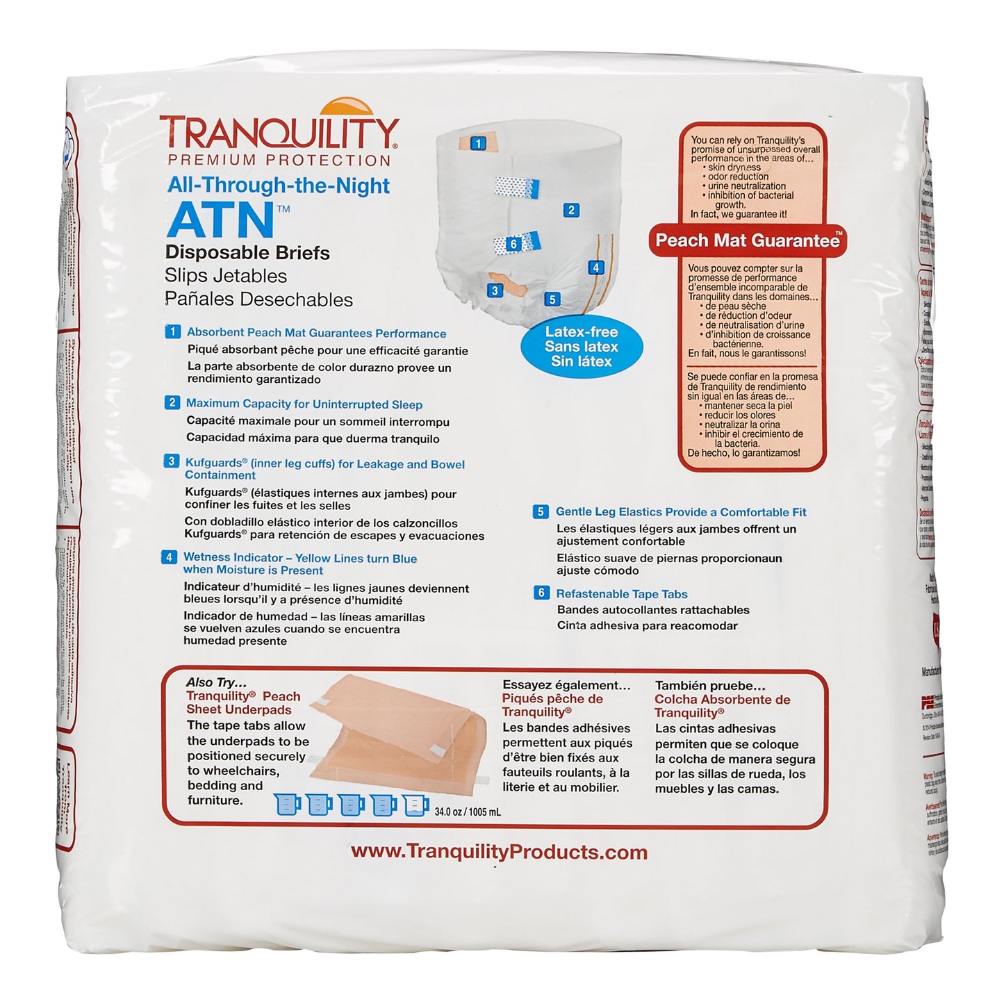 Tranquility® ATN Incontinence Brief, Large