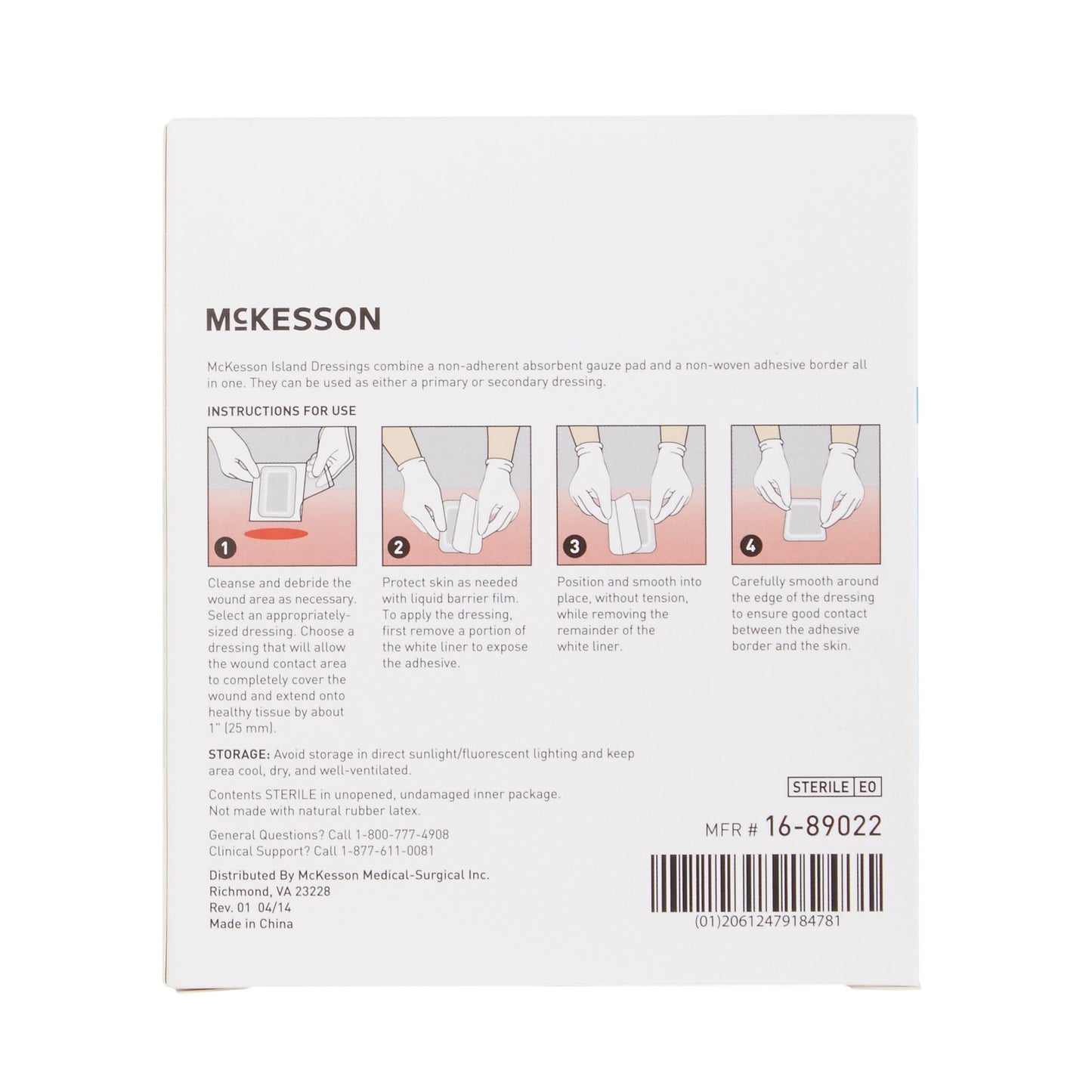 McKesson Adhesive Dressing, 2 x 2 Inch