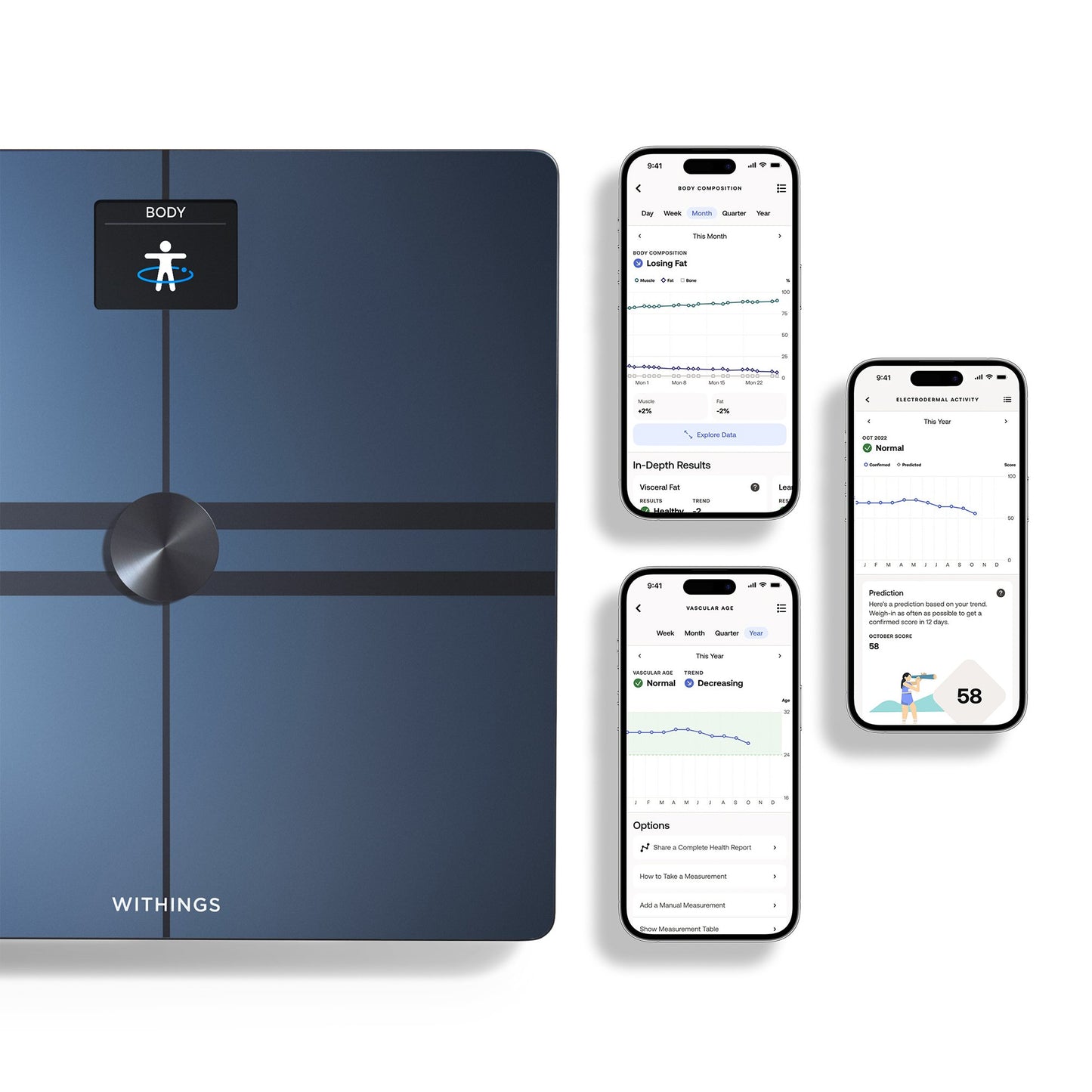Withings Body Comp Wifi Smart Scale, Black
