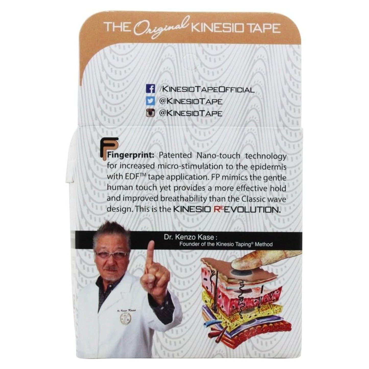 Kinesio® Tex Gold™ FP Cotton Kinesiology Tape, 2 Inch x 5½ Yard