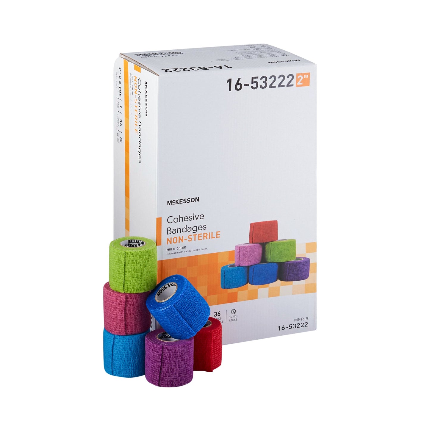 McKesson Self-adherent Closure Cohesive Bandage, 2 Inch x 5 Yard