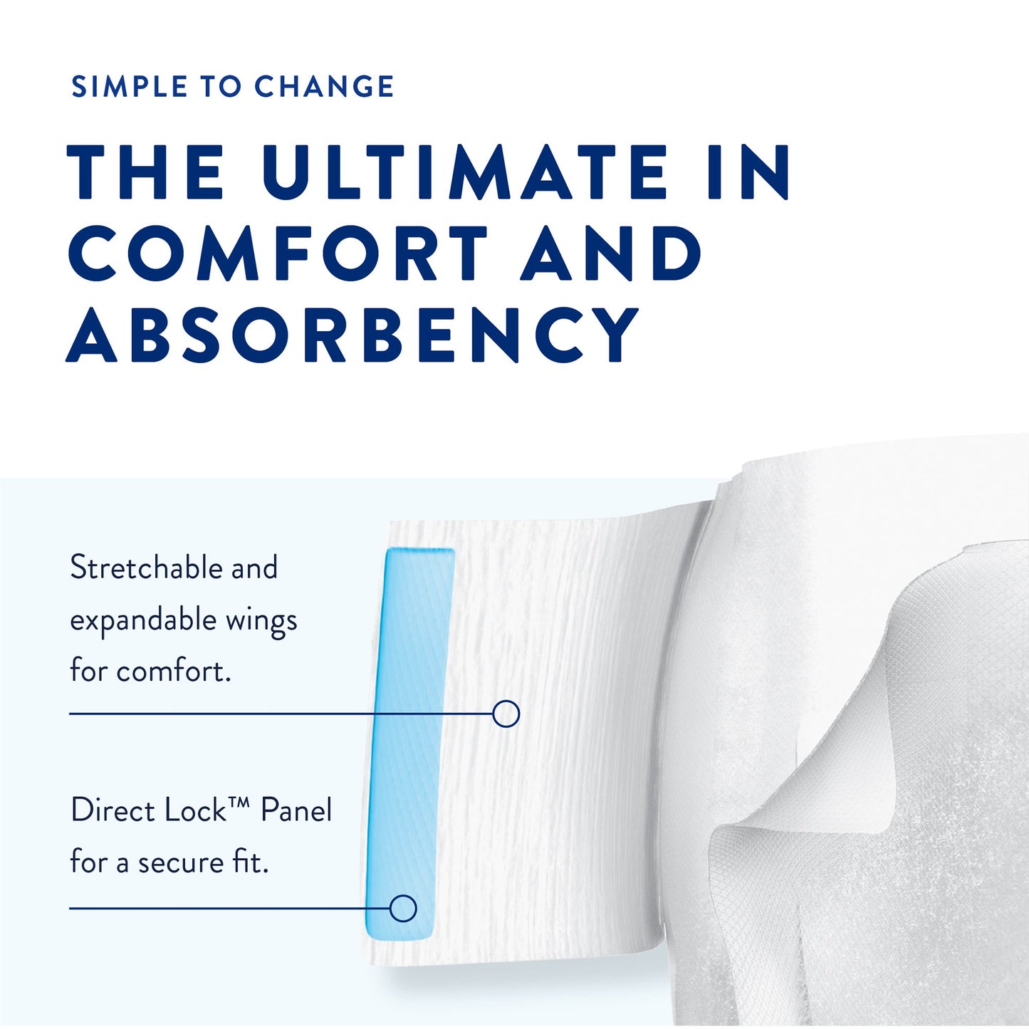 Prevail Air™ Stretchable Ultimate Plus Absorbency Briefs, Size 1