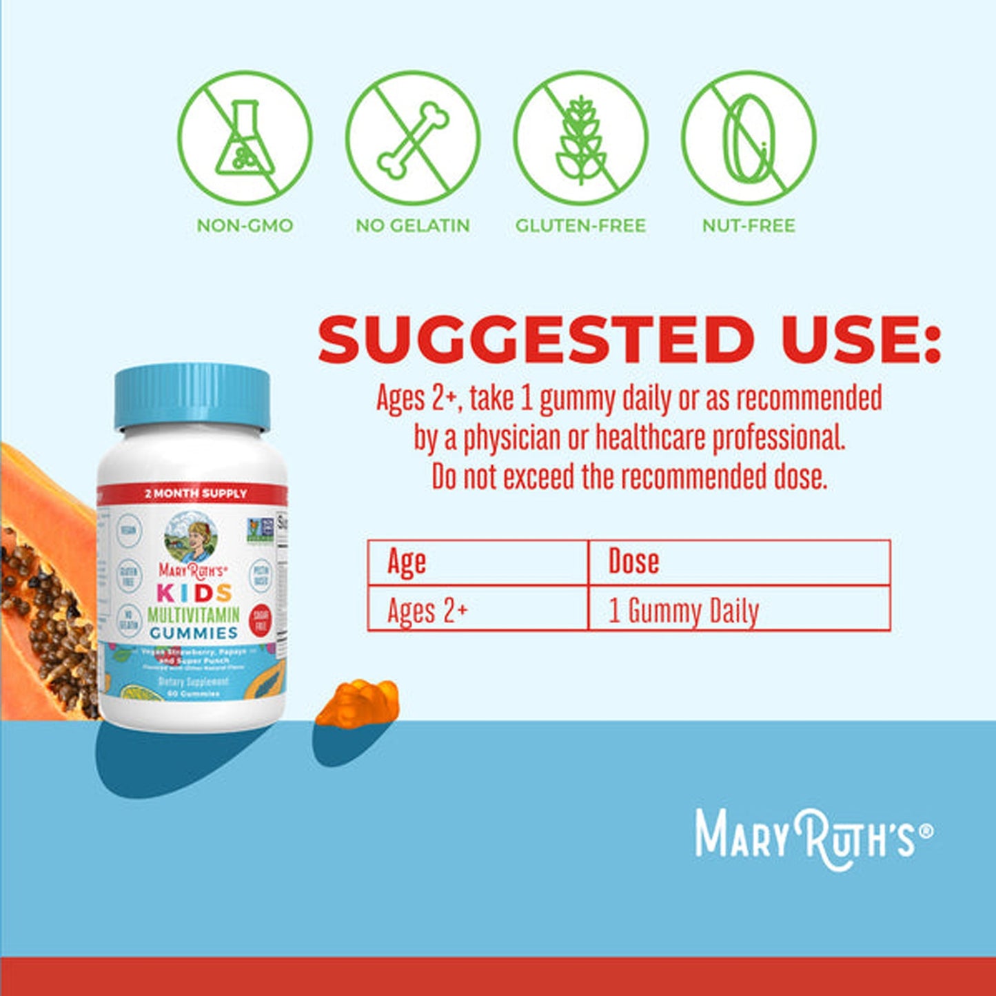 Gummie Kid Multivitmn-Sug/Free Astd 60Ct (6/Cs)