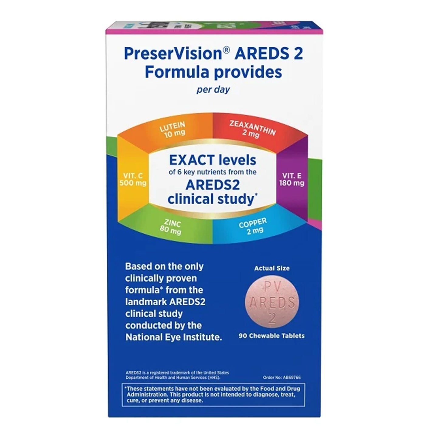 Bausch + Lomb PreserVision AREDS 2 Chewables, Mixed Berry Flavor