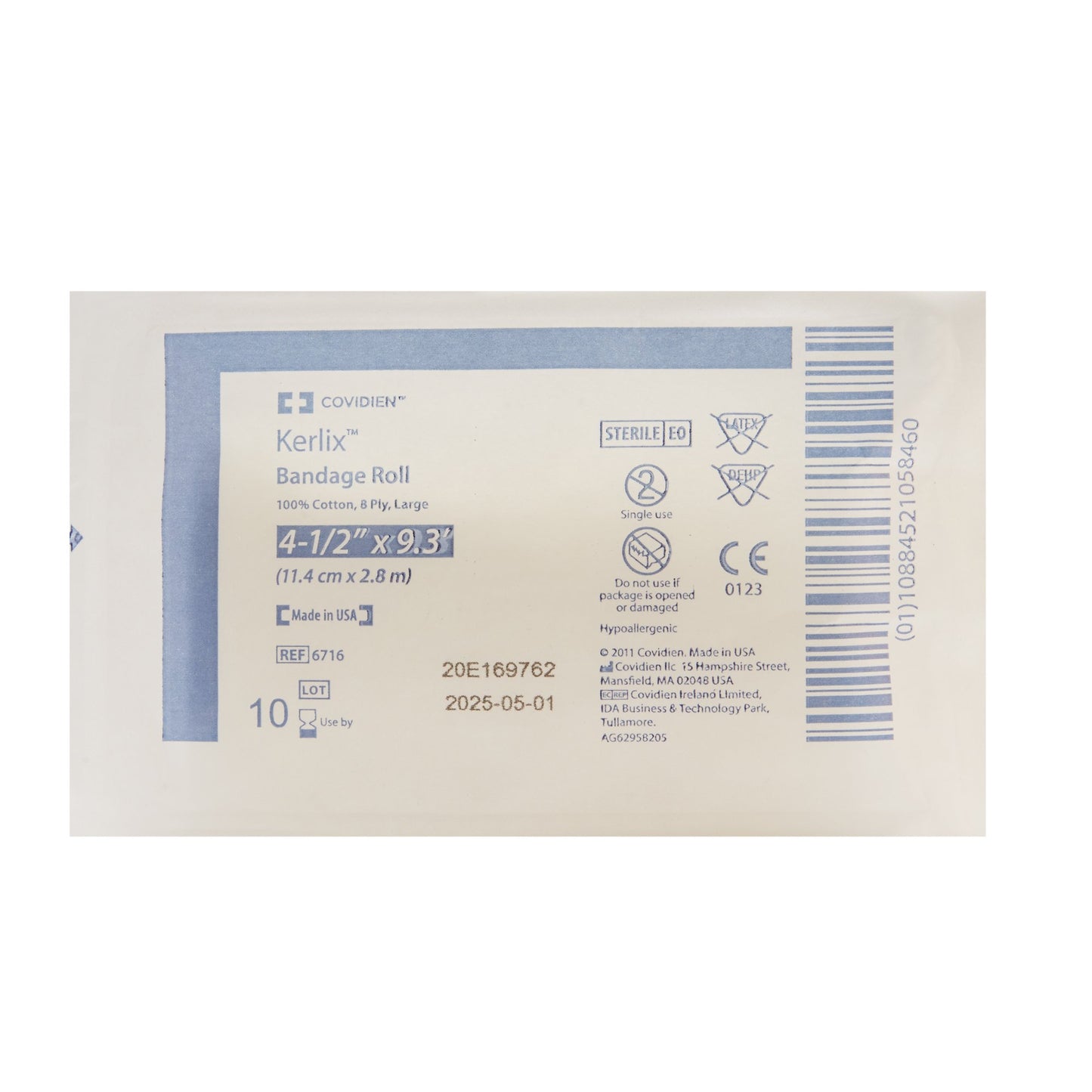 Kerlix™ Sterile Fluff Bandage Roll, 4-1/2 Inch x 3-1/10 Yard, 8-Ply