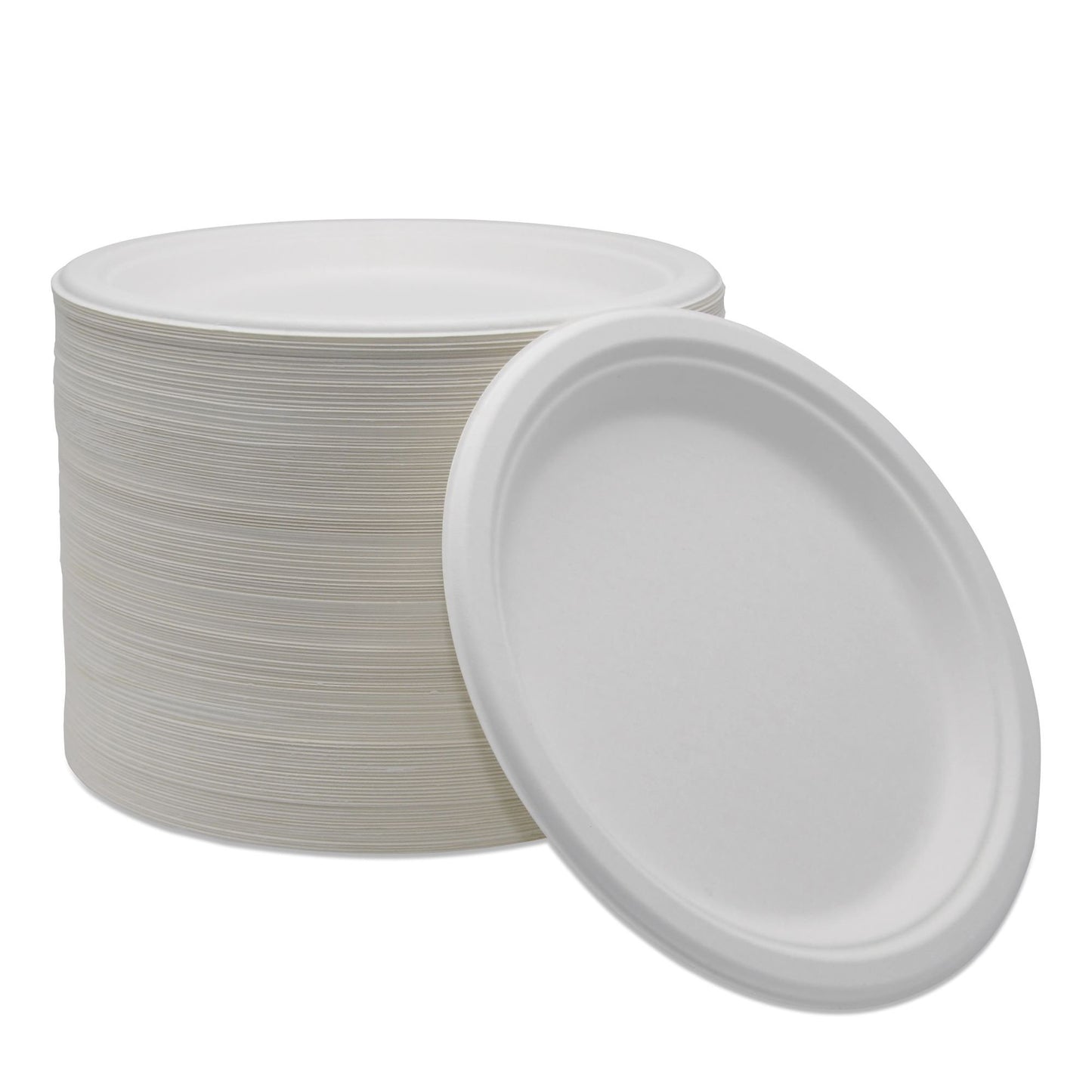 FIBER BAGASSE SUGARCANE WHT 9" (500/CS)