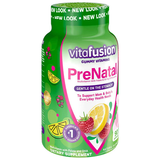 Vitafusion PreNatal Gummies Natural Raspberry Lemonade Flavor