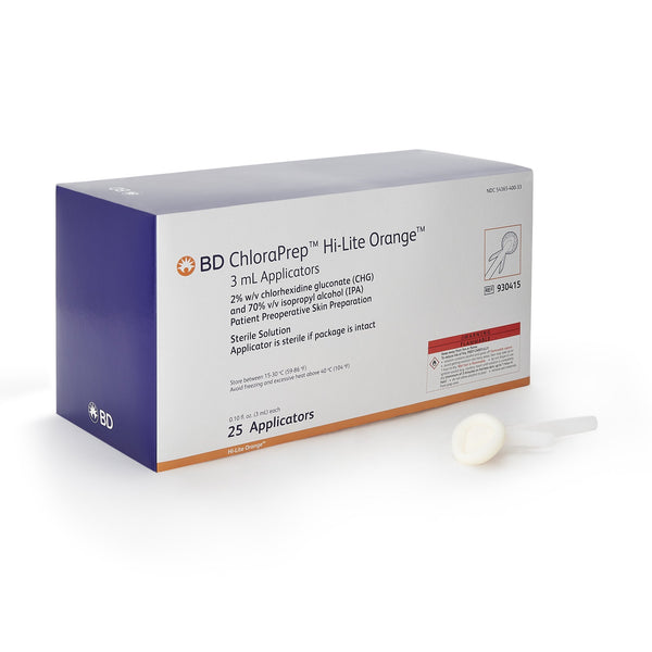 CHLORAPREP HI-LITENEW LABEL ORG 3ML (25/CT)
