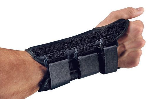 ProCare® ComfortForm™ Wrist Brace with Palmar Stay, Black, Right Hand, X-Small