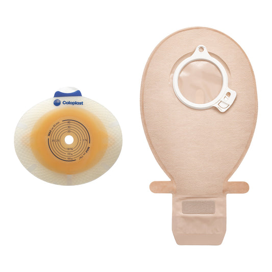 SenSura® Click 2-Piece Closed End Opaque Ostomy Pouch, Green Match