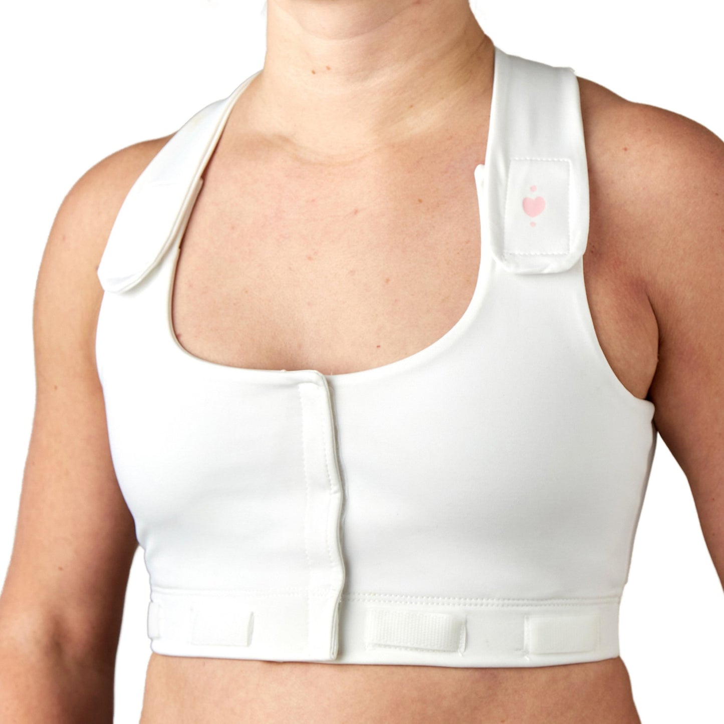 Larissa™ Post-Surgical Bra, White, Queen Size