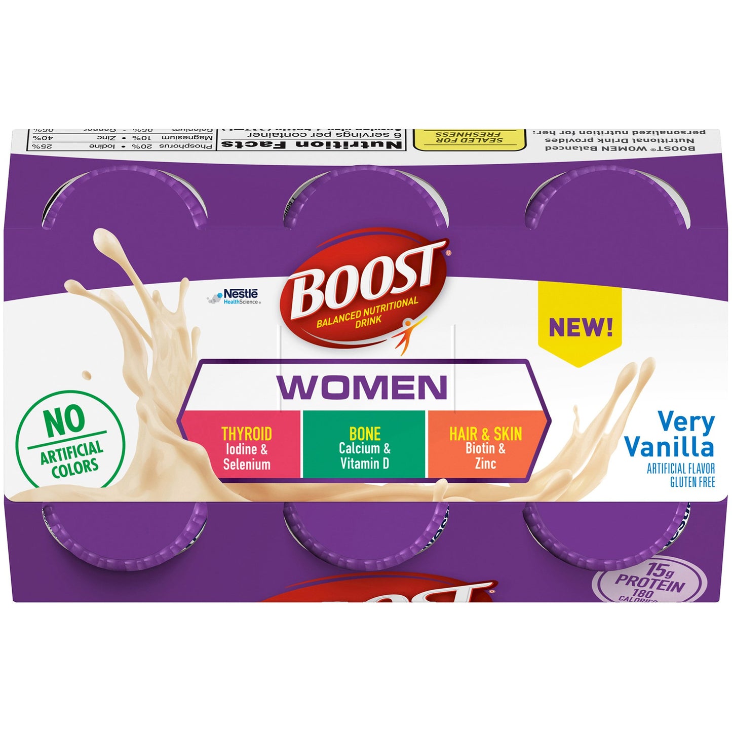 Boost® Women Vanilla Balanced Nutritional Drink, 8 oz. Bottle