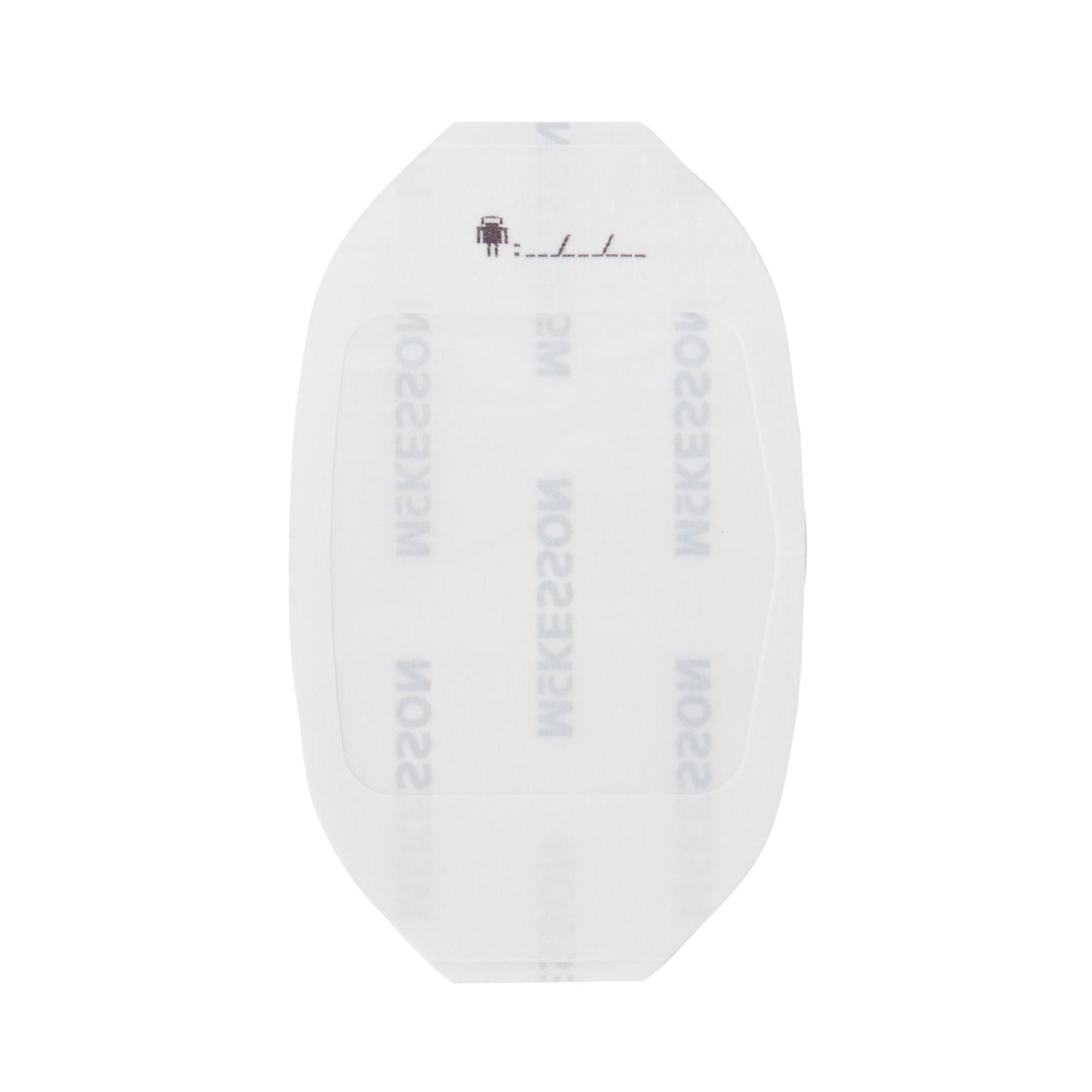 McKesson Octagonal Sterile Dressing with Frame-Style Delivery, 6 x 7 Centimeter