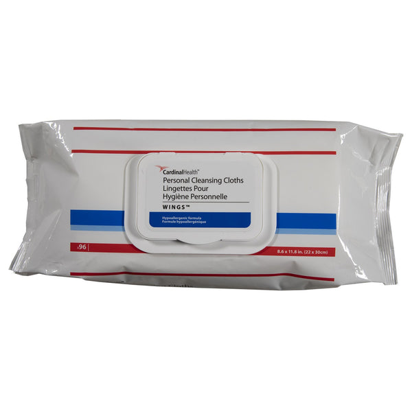 Cardinal Health™ Wings™ Personal Cleansing Cloths, Soft Pack, 96 ct.