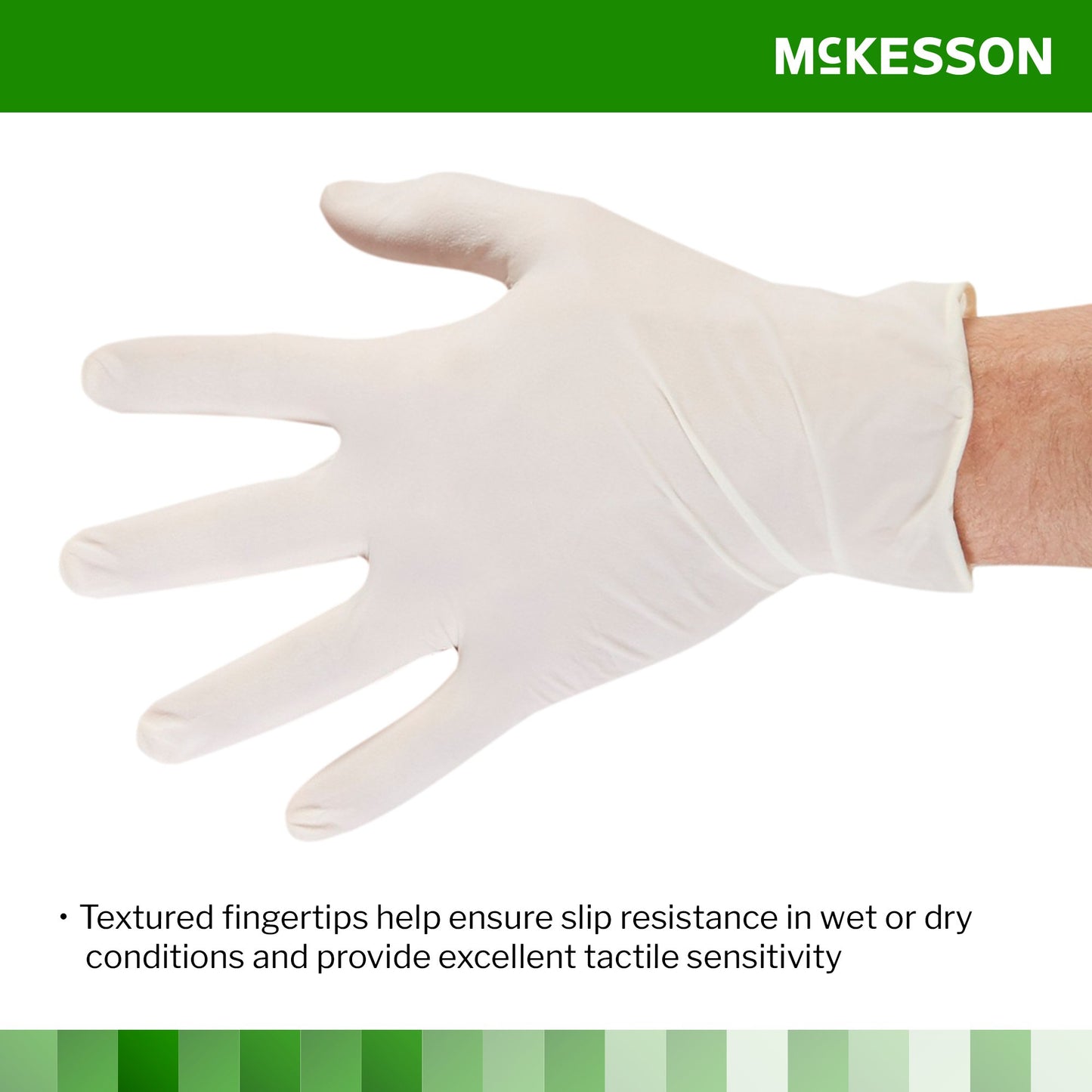 McKesson Confiderm® CL Latex Exam Glove, Large, Ivory
