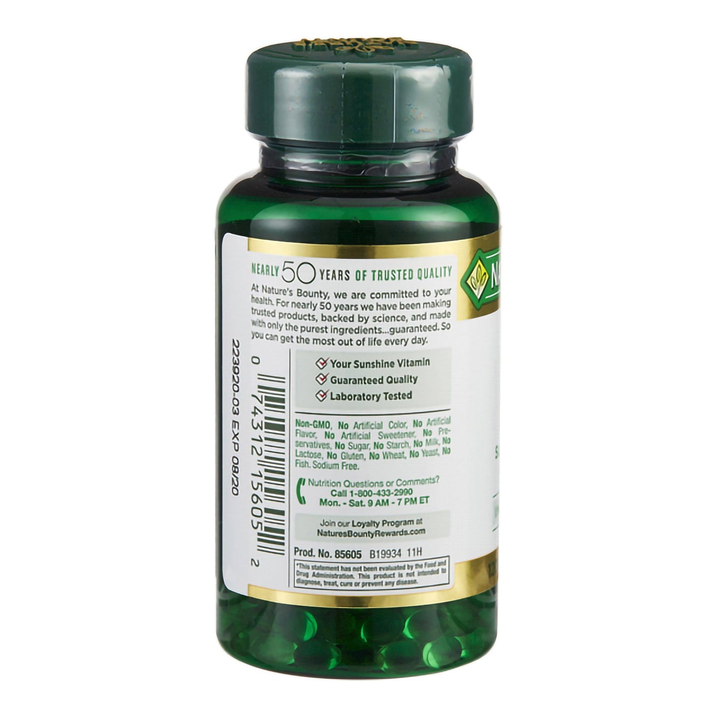Nature's Bounty® Vitamin D-3 Supplement