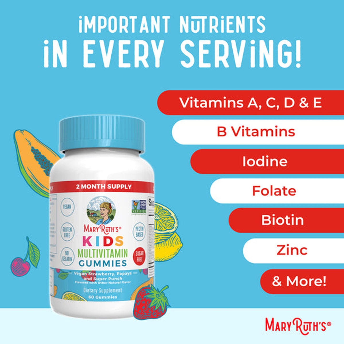 Gummie Kid Multivitmn-Sug/Free Astd 60Ct (6/Cs)