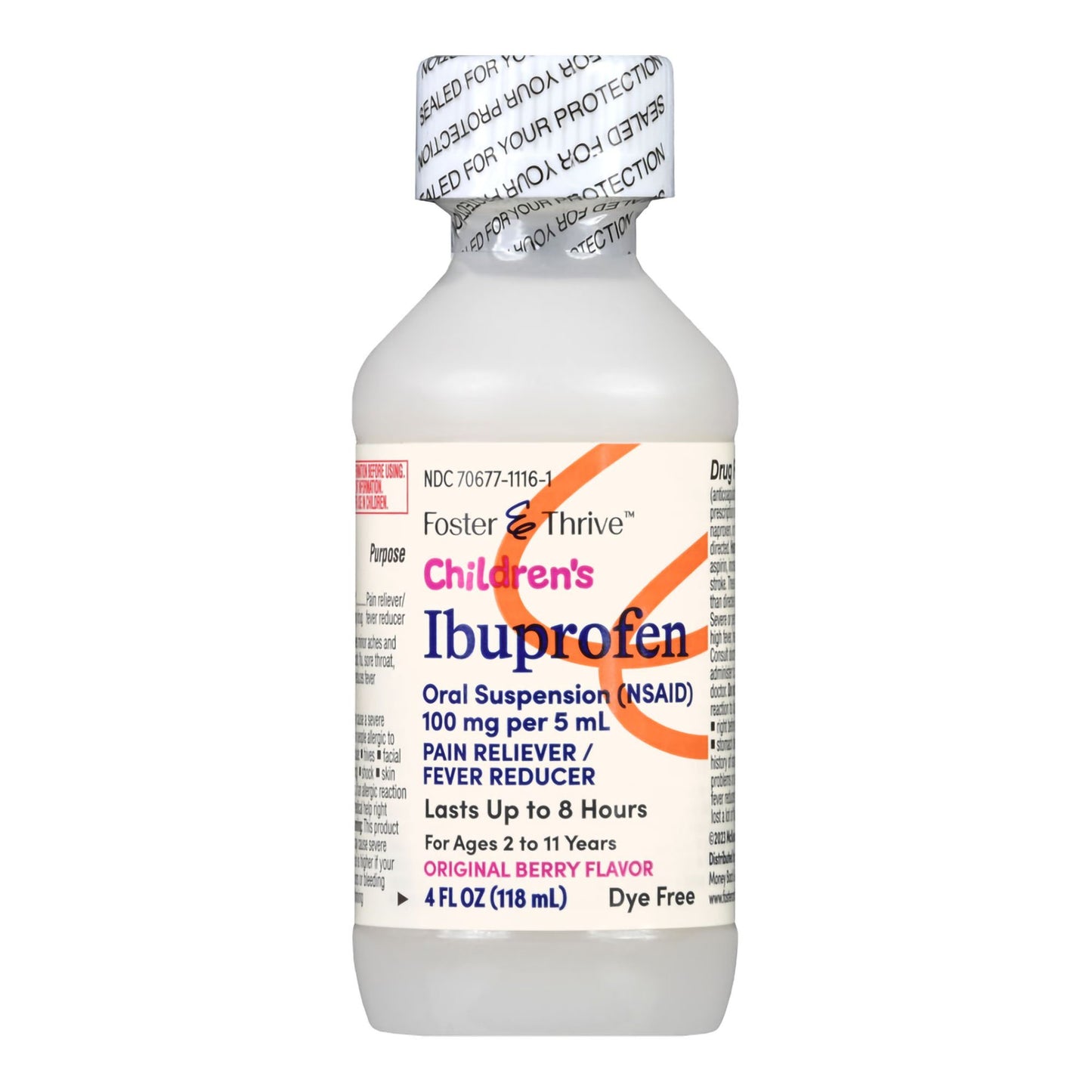 Foster & Thrive™ Children's Ibuprofen Oral Suspension, Original Berry, 4 ounces