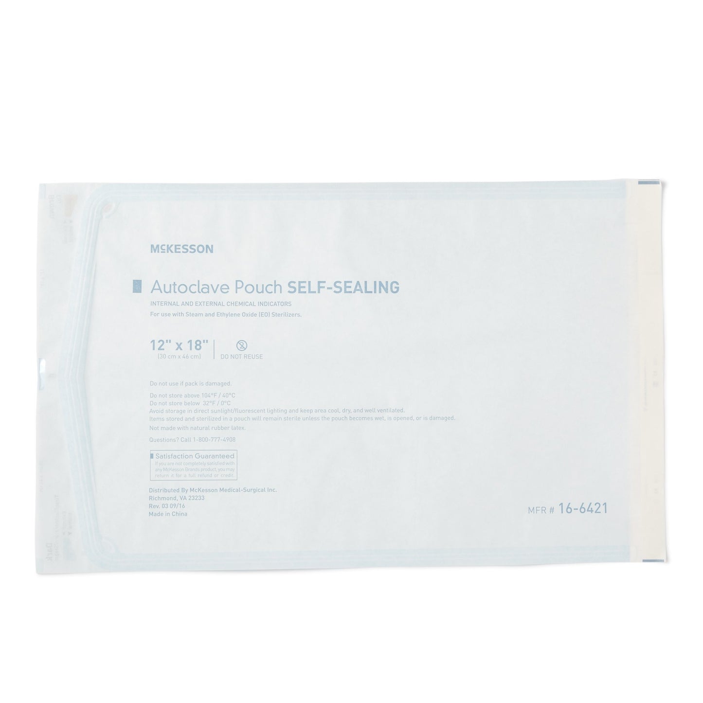 McKesson Sterilization Pouch, 12 x 18 Inch
